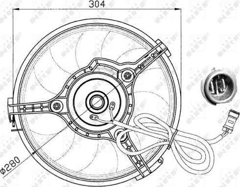 NRF 47023 - Ventola, Raffreddamento motore autozon.pro