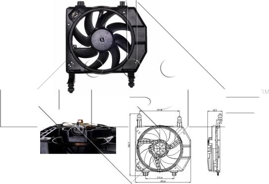 NRF 47077 - Ventola, Raffreddamento motore autozon.pro