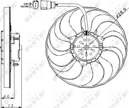 NRF 47381 - Ventola, Raffreddamento motore autozon.pro