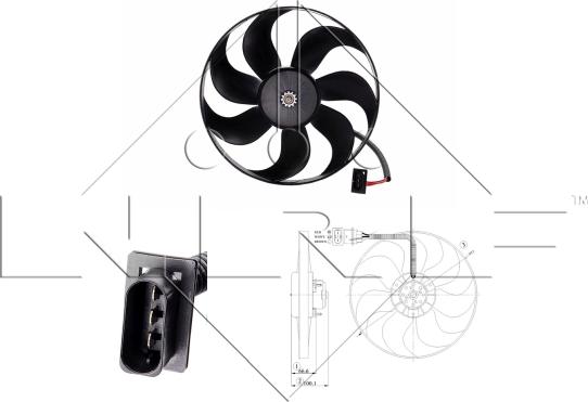 NRF 47204 - Ventola, Raffreddamento motore autozon.pro