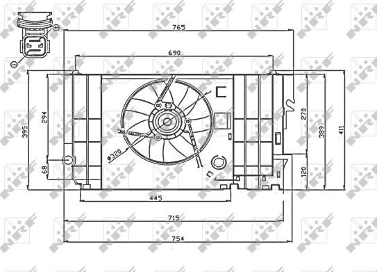 NRF 47740 - Ventola, Raffreddamento motore autozon.pro