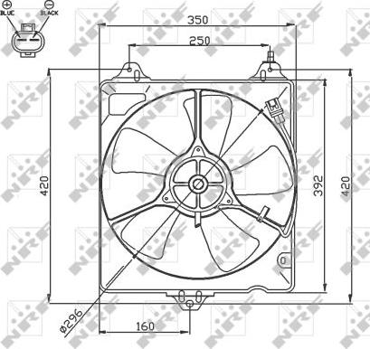 NRF 47753 - Ventola, Raffreddamento motore autozon.pro