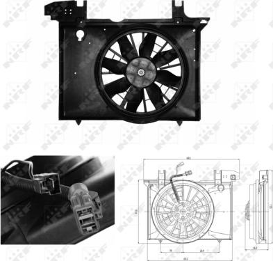 NRF 47703 - Ventola, Raffreddamento motore autozon.pro