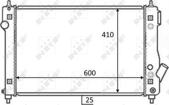 NRF 59054 - Radiatore, Raffreddamento motore autozon.pro