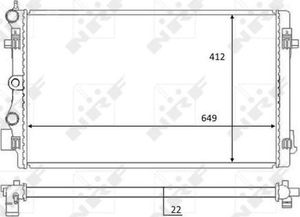 NRF 59056 - Radiatore, Raffreddamento motore autozon.pro