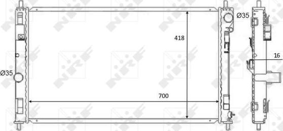 NRF 59089 - Radiatore, Raffreddamento motore autozon.pro