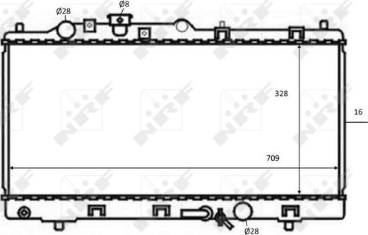 NRF 59075 - Radiatore, Raffreddamento motore autozon.pro