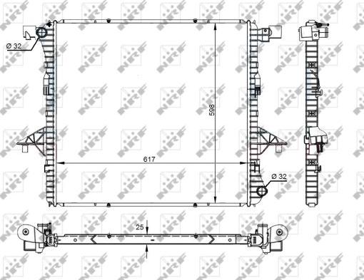 NRF 59145 - Radiatore, Raffreddamento motore autozon.pro