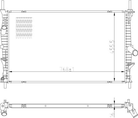 NRF 59293 - Radiatore, Raffreddamento motore autozon.pro