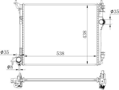 NRF 59270 - Radiatore, Raffreddamento motore autozon.pro