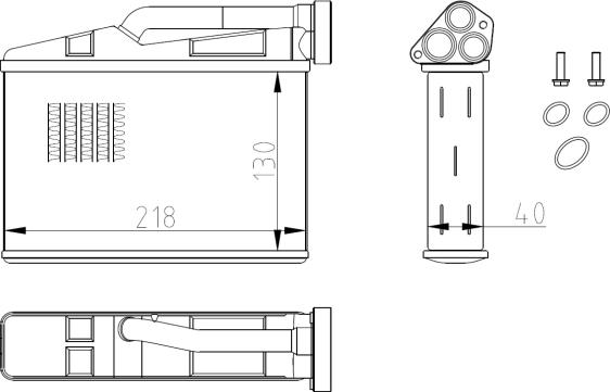 NRF 54409 - Scambiatore calore, Riscaldamento abitacolo autozon.pro