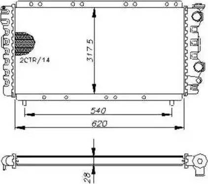 NRF 54648 - Radiatore, Raffreddamento motore autozon.pro