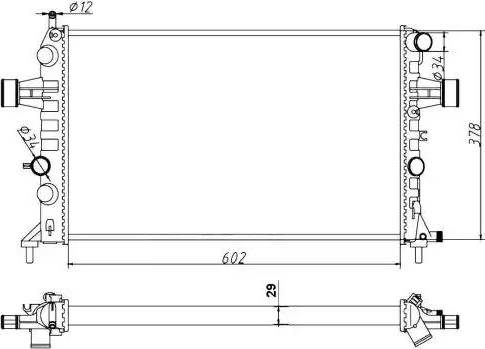 NRF 54668A - Radiatore, Raffreddamento motore autozon.pro