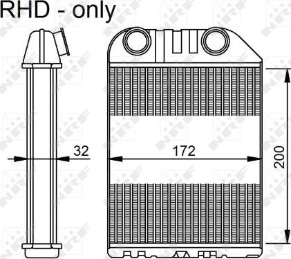 NRF 54286 - Scambiatore calore, Riscaldamento abitacolo autozon.pro