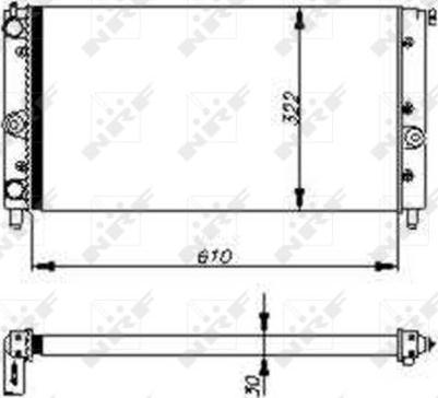 NRF 54700 - Radiatore, Raffreddamento motore autozon.pro