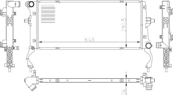 NRF 550034 - Radiatore, Raffreddamento motore autozon.pro