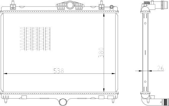 NRF 550027 - Radiatore, Raffreddamento motore autozon.pro