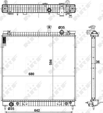 NRF 56082 - Radiatore, Raffreddamento motore autozon.pro