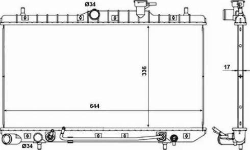 NRF 56137 - Radiatore, Raffreddamento motore autozon.pro