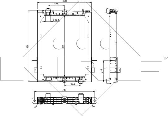 NRF 509585 - Radiatore, Raffreddamento motore autozon.pro