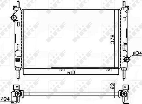 NRF 509528A - Radiatore, Raffreddamento motore autozon.pro