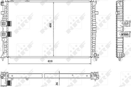 NRF 50468 - Radiatore, Raffreddamento motore autozon.pro