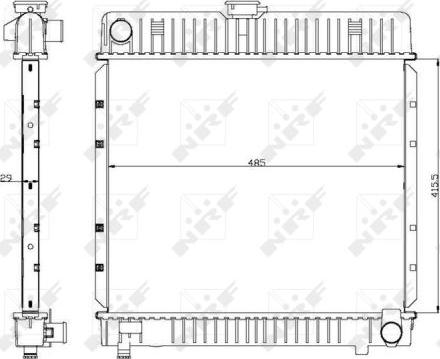 NRF 504250 - Radiatore, Raffreddamento motore autozon.pro