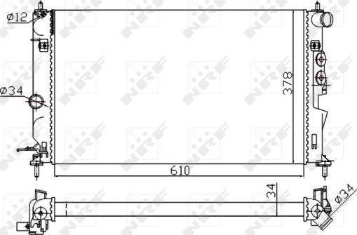 NRF 50563A - Radiatore, Raffreddamento motore autozon.pro