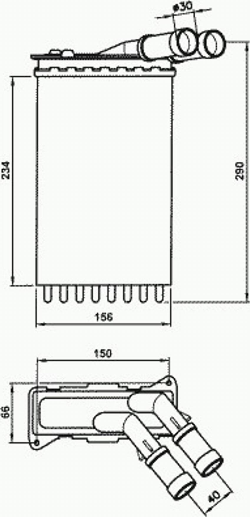 NRF 50578 - Scambiatore calore, Riscaldamento abitacolo autozon.pro