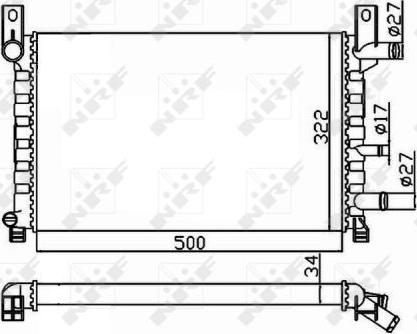 NRF 506220 - Radiatore, Raffreddamento motore autozon.pro