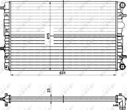 NRF 50141 - Radiatore, Raffreddamento motore autozon.pro