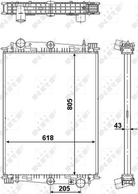 NRF 519585 - Radiatore, Raffreddamento motore autozon.pro