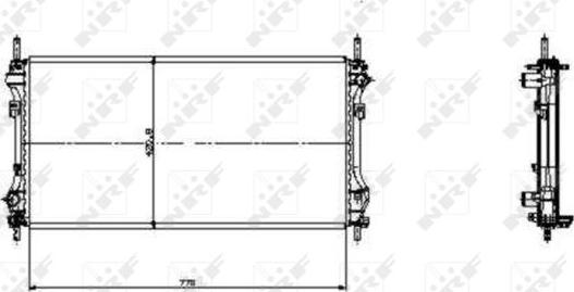 NRF 519697 - Radiatore, Raffreddamento motore autozon.pro