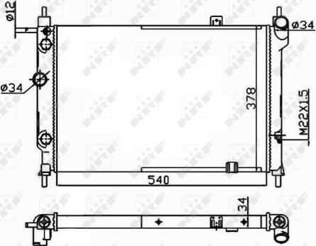 NRF 514647 - Radiatore, Raffreddamento motore autozon.pro