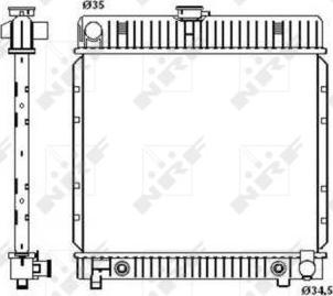 NRF 514250 - Radiatore, Raffreddamento motore autozon.pro