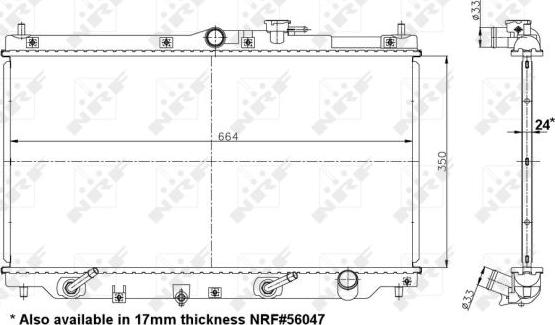 NRF 517722 - Radiatore, Raffreddamento motore autozon.pro