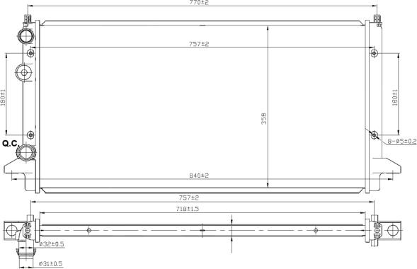 NRF 58950 - Radiatore, Raffreddamento motore autozon.pro