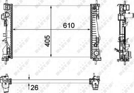 NRF 58492 - Radiatore, Raffreddamento motore autozon.pro