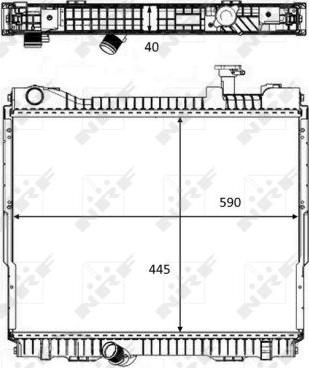 NRF 58484 - Radiatore, Raffreddamento motore autozon.pro