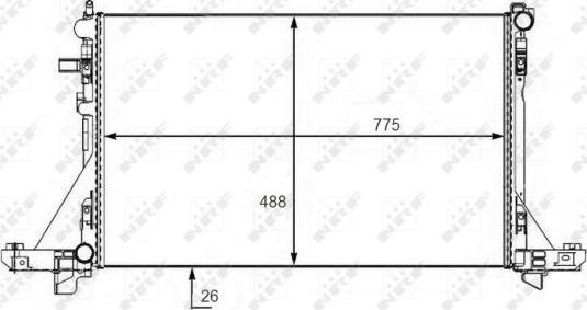 NRF 58481 - Radiatore, Raffreddamento motore autozon.pro