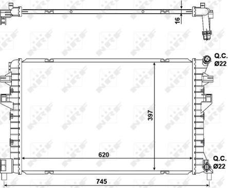 NRF 58471 - Radiatore, Raffreddamento motore autozon.pro