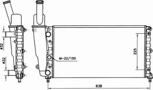 NRF 58056 - Radiatore, Raffreddamento motore autozon.pro