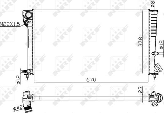 NRF 58101A - Radiatore, Raffreddamento motore autozon.pro