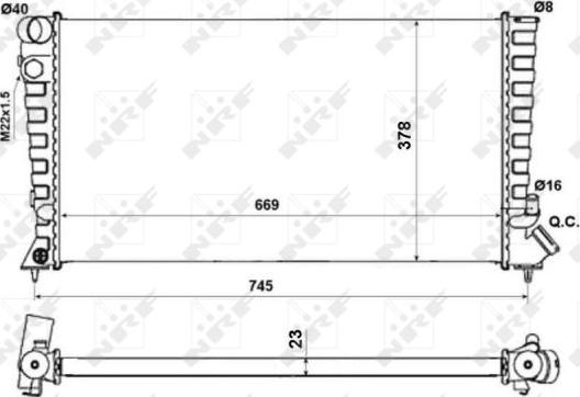 NRF 58189A - Radiatore, Raffreddamento motore autozon.pro