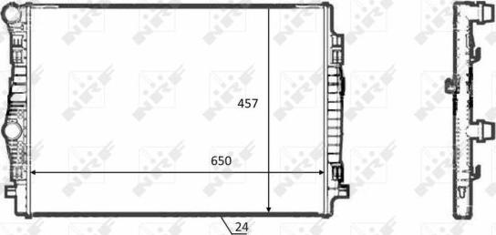 NRF 58392 - Radiatore, Raffreddamento motore autozon.pro