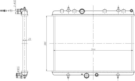 NRF 58312A - Radiatore, Raffreddamento motore autozon.pro