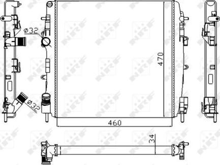 NRF 58317A - Radiatore, Raffreddamento motore autozon.pro