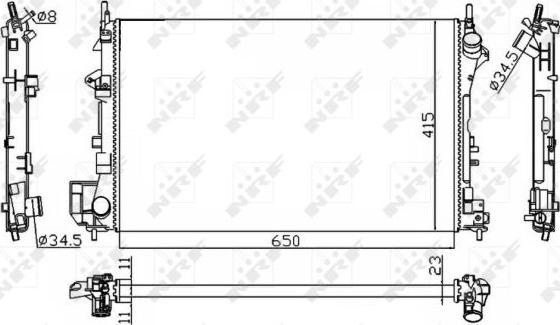 NRF 58203A - Radiatore, Raffreddamento motore autozon.pro