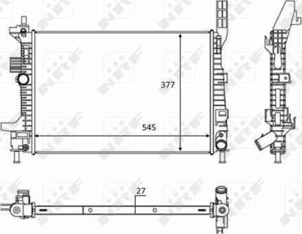 NRF 58284 - Radiatore, Raffreddamento motore autozon.pro