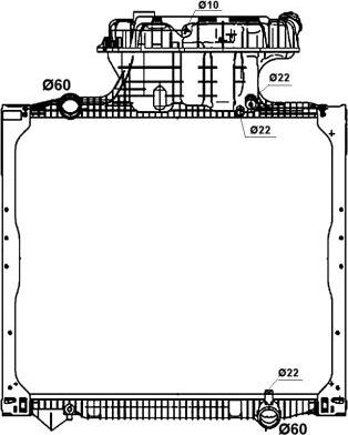 NRF 58279 - Radiatore, Raffreddamento motore autozon.pro